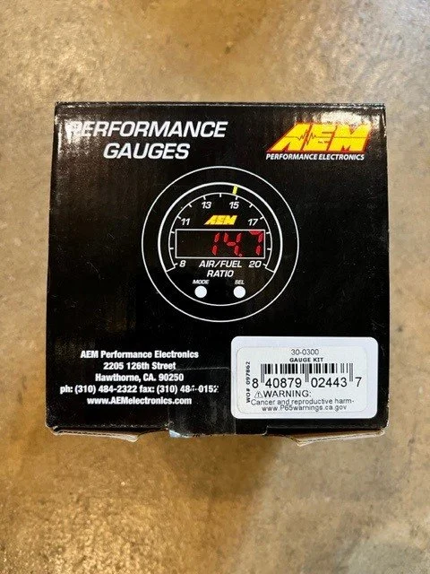 AEM X AFR Geniş Bant Hava-Yakıt Oranı Saati – Profesyonel Lambda Ölçüm Göstergesi - Resim 2